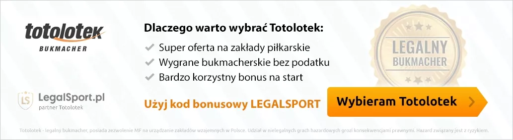 Legalny bukmacher Totolotek - rekomendacje