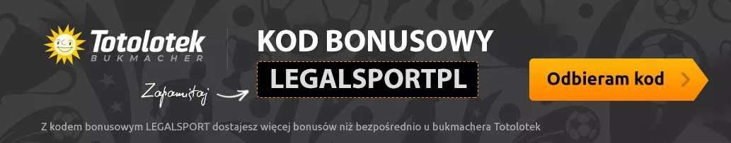 Ekskluzywny kod promocyjny do bukmachera Totolotek Zakłady Bukmacherskie