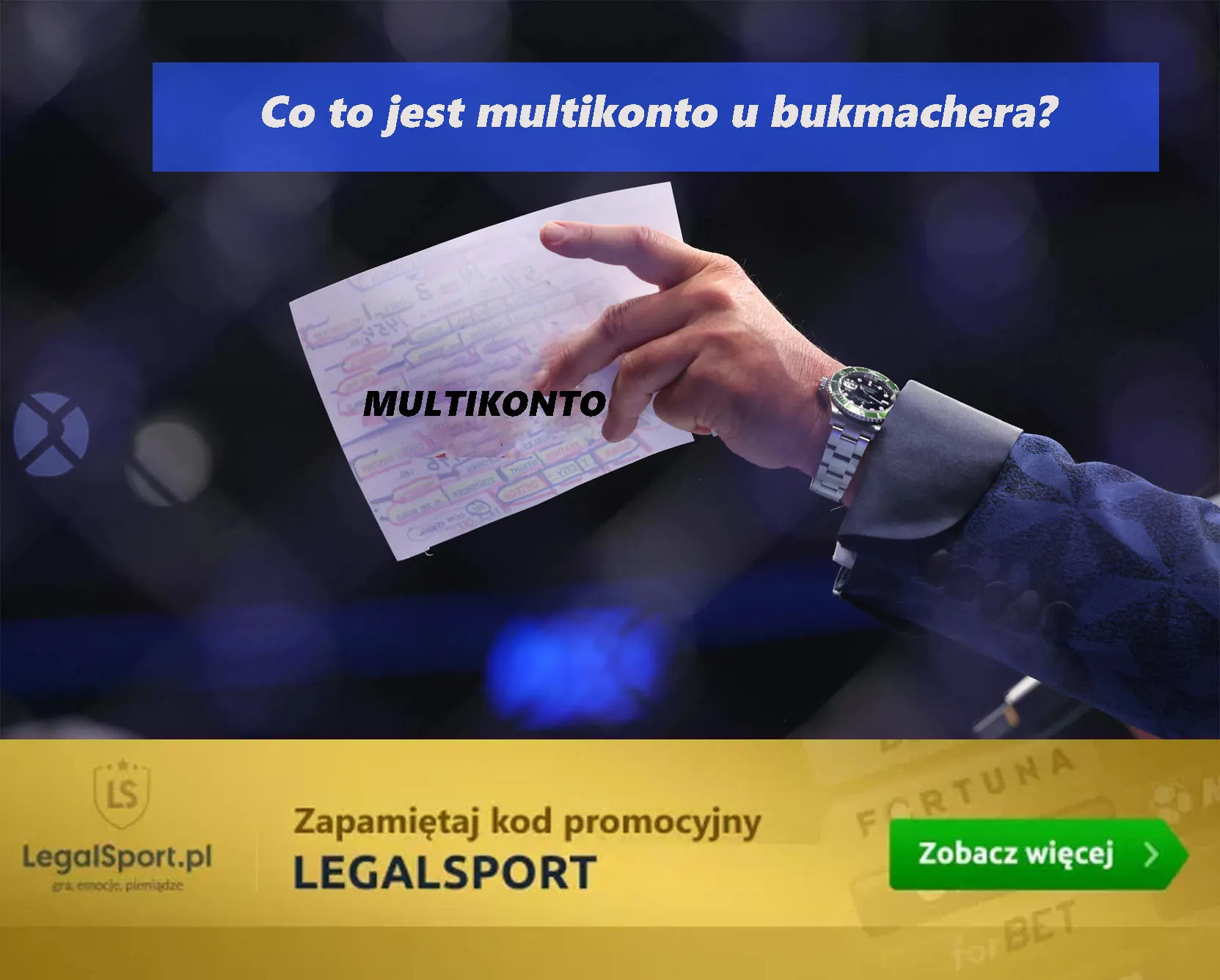 Co to jest multikonto u bukmachera?