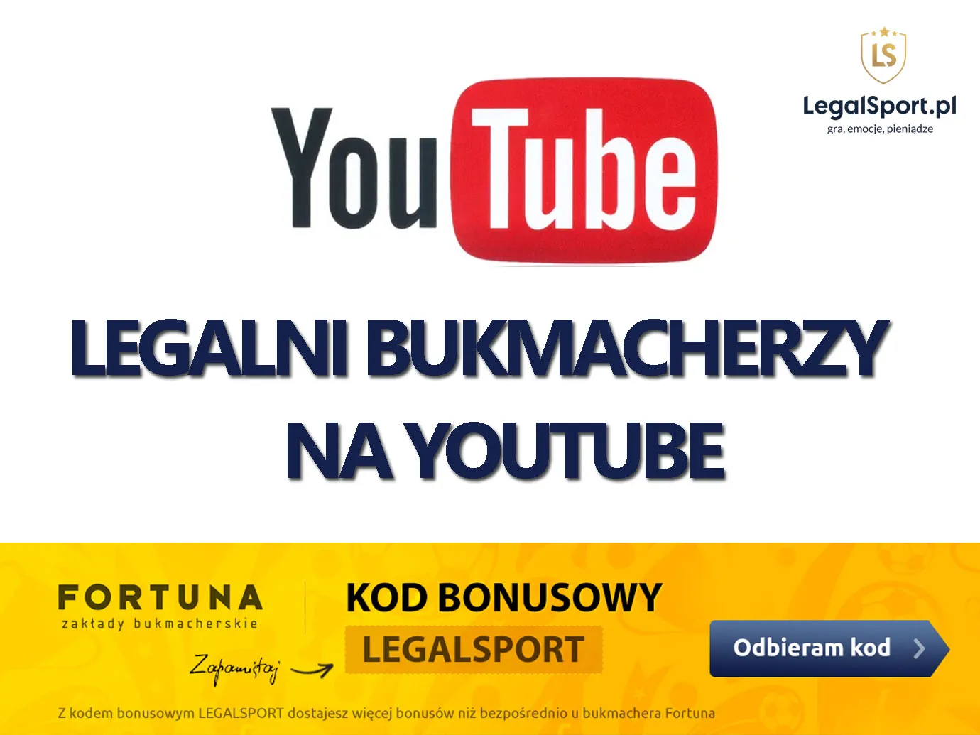 Internetowi bukmacherzy na YouTube