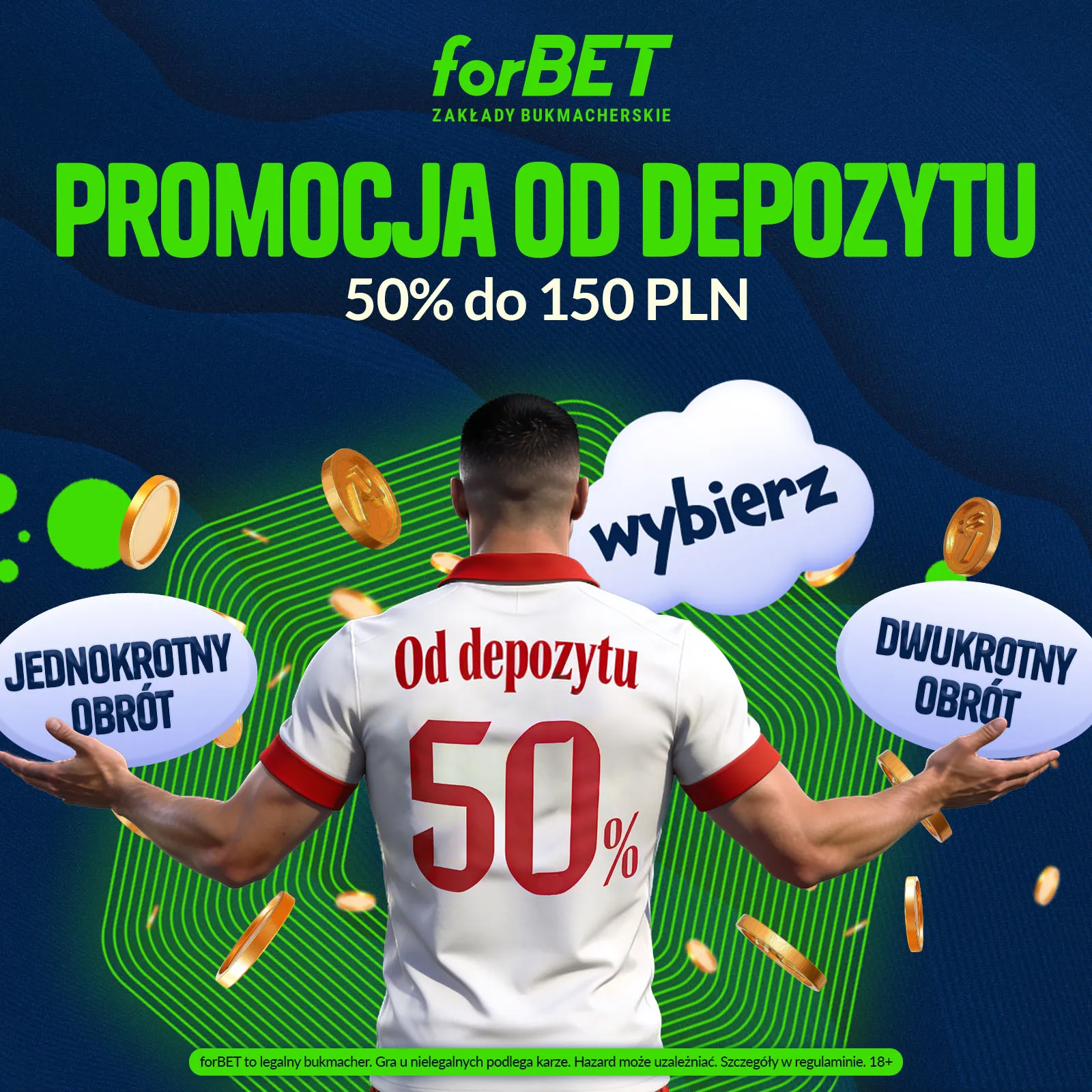 forBET: Bonus 50% do 150 PLN
