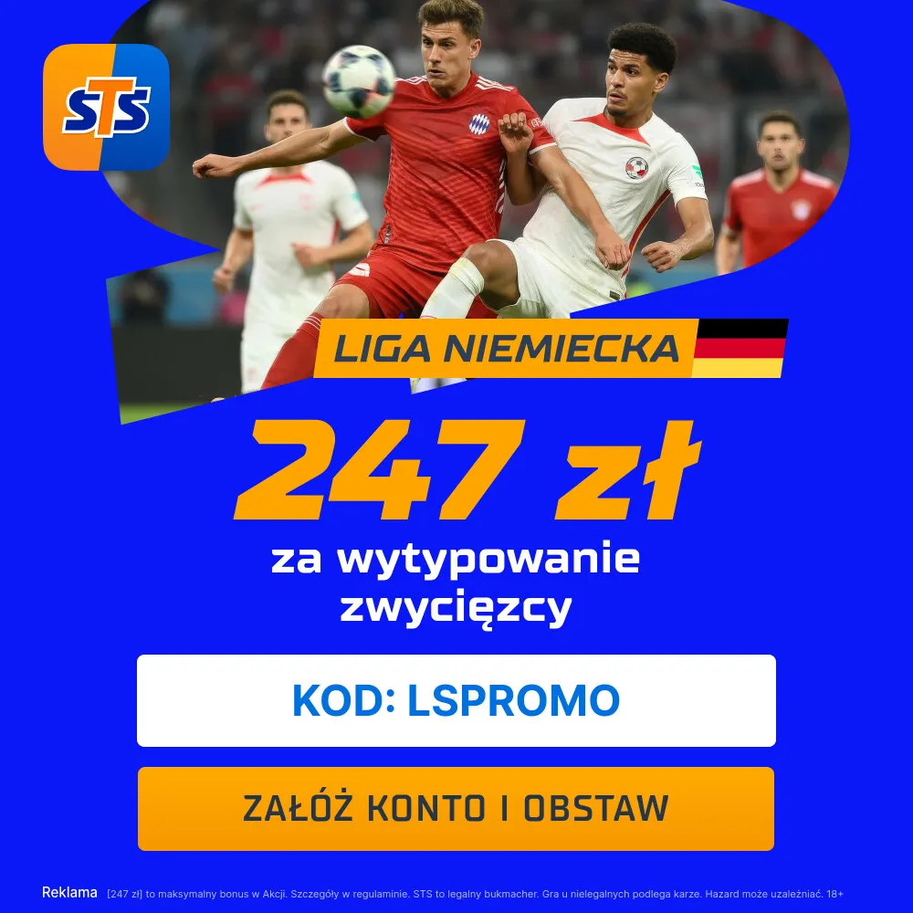 STS: 247 zł za wytypowanie zwycięzcy meczu Borussia Dortmund - Bayern Monachium