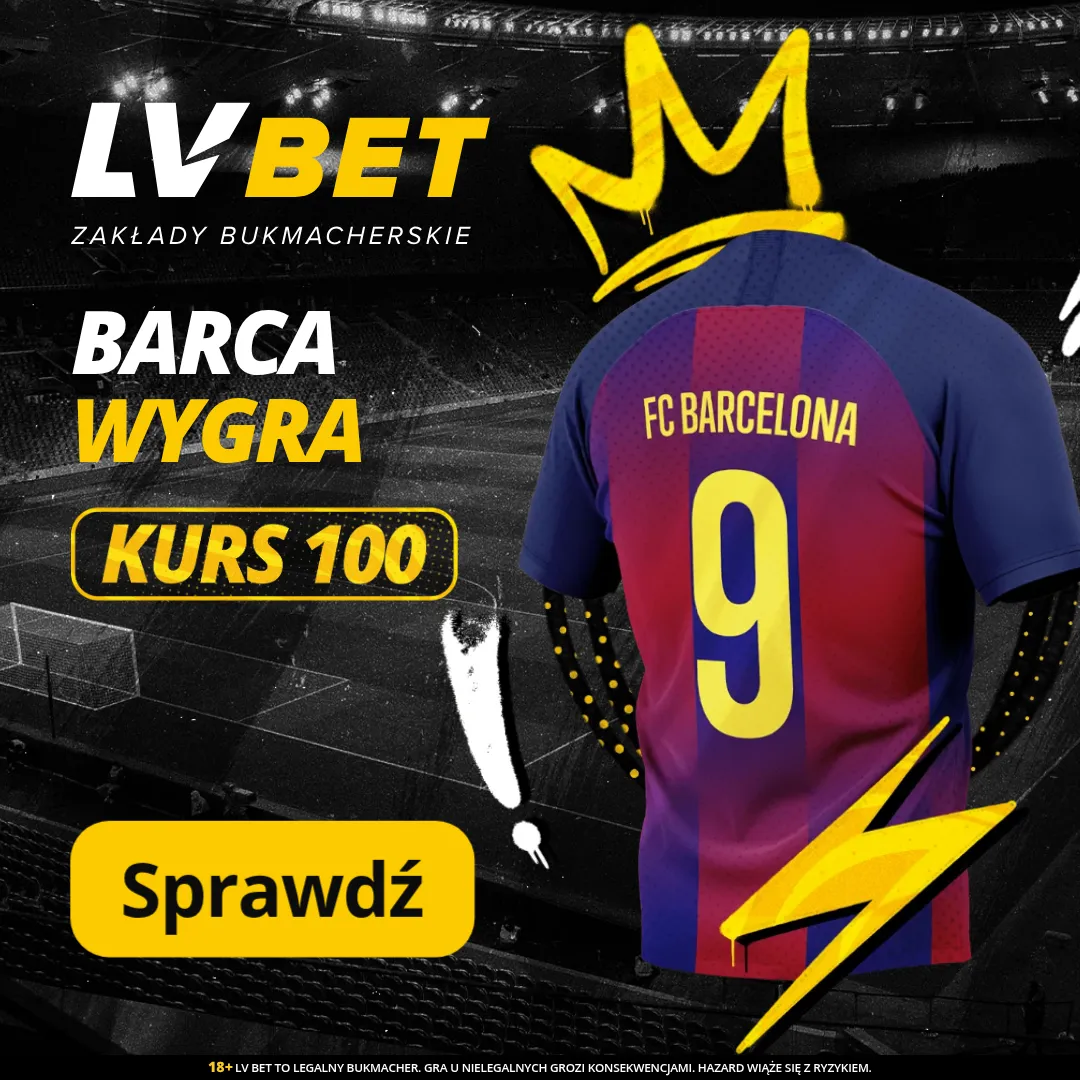 LV BET: Barca wygra z Olympiacosem Kurs 100
