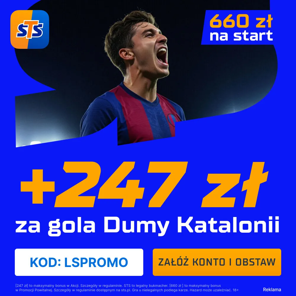 247 zł za wytypowanie drużyny z golem w meczu Atletico Madryt - FC Barcelona od STS