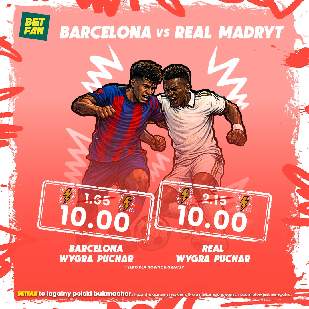 Kurs 10.0 na zwycięzcę Superpucharu Hiszpanii w BETFAN