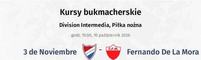 3 de Noviembre - Fernando De La Mora kursy bukmacherskie
