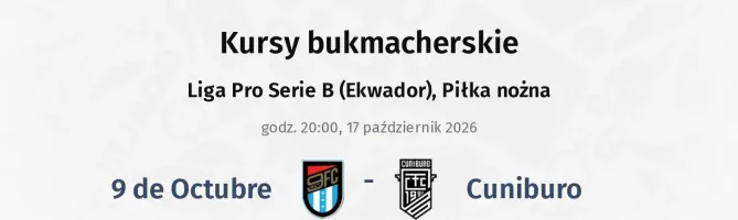 9 de Octubre - Cuniburo kursy bukmacherskie