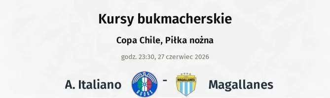 A. Italiano - Magallanes kursy bukmacherskie