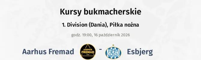Aarhus Fremad - Esbjerg kursy bukmacherskie
