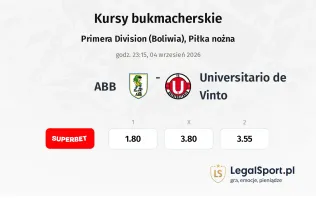 ABB - Universitario de Vinto kursy bukmacherskie