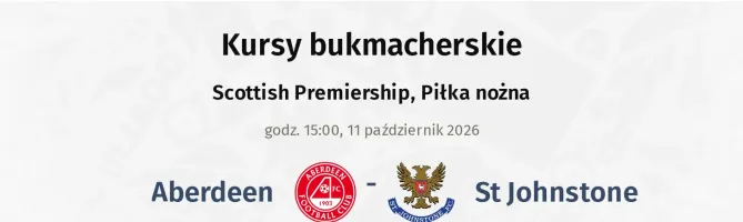 Aberdeen - St. Johnstone kursy bukmacherskie