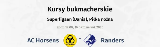 AC Horsens - Randers FC kursy bukmacherskie