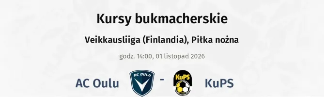 AC Oulu - KuPS kursy bukmacherskie