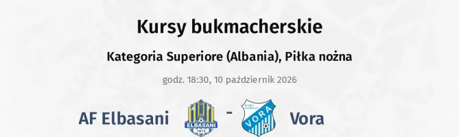 AF Elbasani - Vora kursy bukmacherskie