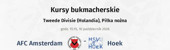 AFC Amsterdam - Hoek kursy bukmacherskie