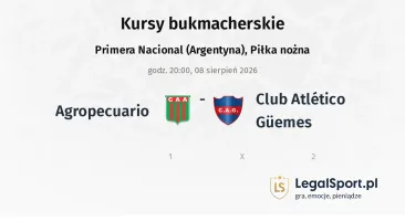 Agropecuario - Club Atlético Güemes kursy bukmacherskie