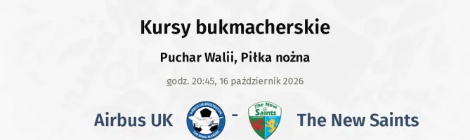 Airbus UK - The New Saints kursy bukmacherskie