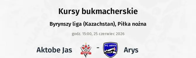 Aktobe Jas - Arys kursy bukmacherskie
