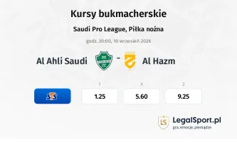 Al Ahli Saudi - Al-Hazm kursy bukmacherskie