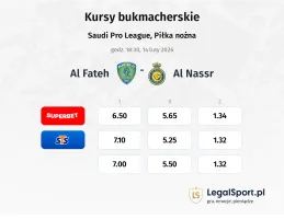 Al-Fateh - Al-Nassr kursy bukmacherskie
