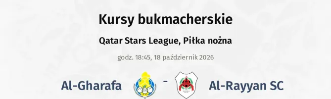 Al-Gharafa - Al-Rayyan SC kursy bukmacherskie