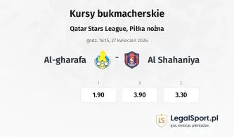 Al-Gharafa - Al Shahaniya kursy bukmacherskie