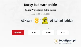 Al-Hazm - Al Ittihad Jeddah kursy bukmacherskie