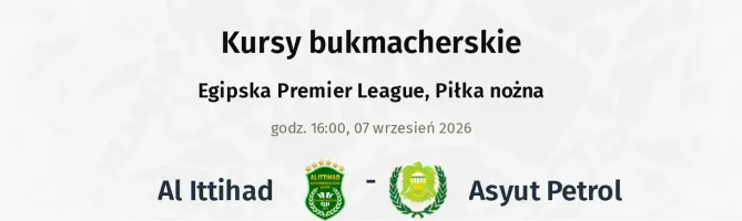 Al Ittihad - Asyut Petrol kursy bukmacherskie