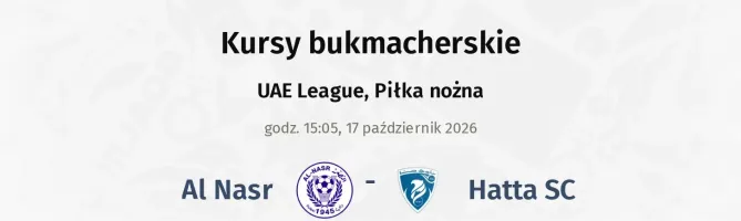 Al Nasr - Hatta SC kursy bukmacherskie