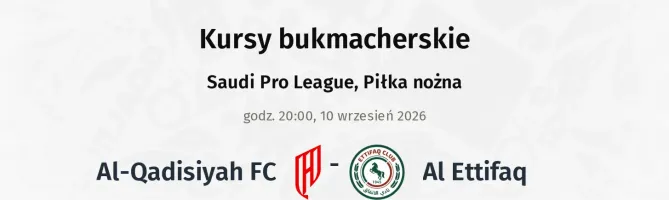 Al-Qadisiyah FC - Al-Ettifaq kursy bukmacherskie