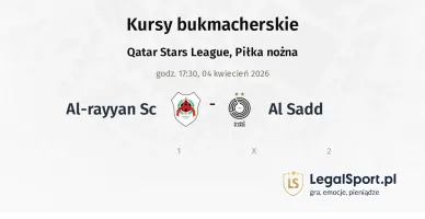Al-Rayyan SC - Al Sadd kursy bukmacherskie