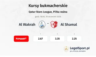Al Wakrah - Al Shamal kursy bukmacherskie