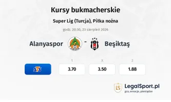 Alanyaspor - Besiktas kursy bukmacherskie