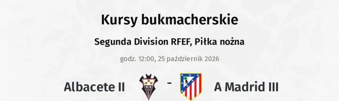 Albacete II - A Madrid III kursy bukmacherskie