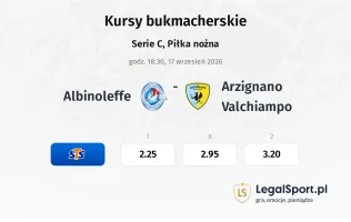Albinoleffe - Arzignano Valchiampo kursy bukmacherskie