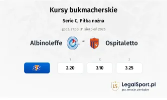 Albinoleffe - Ospitaletto kursy bukmacherskie