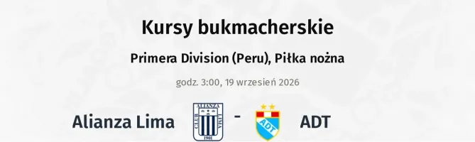 Alianza Lima - ADT kursy bukmacherskie