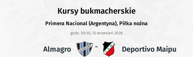 Almagro - Deportivo Maipu kursy bukmacherskie
