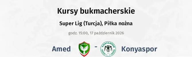 Amed - Konyaspor kursy bukmacherskie