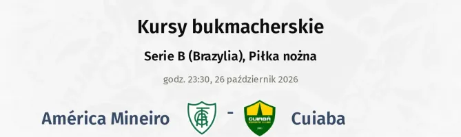 America Mineiro - Cuiaba kursy bukmacherskie