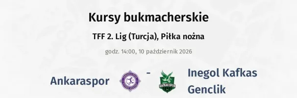 Ankaraspor - Inegol Kafkas Genclik kursy bukmacherskie