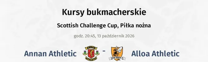 Annan Athletic - Alloa Athletic kursy bukmacherskie