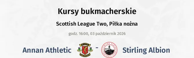 Annan Athletic - Stirling Albion kursy bukmacherskie