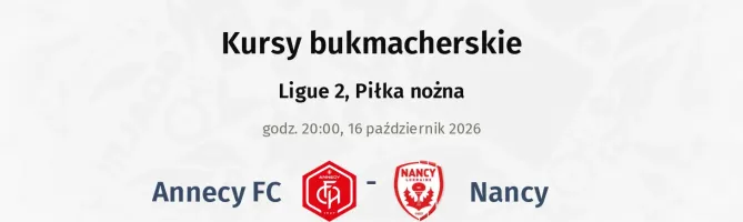 Annecy - Nancy kursy bukmacherskie