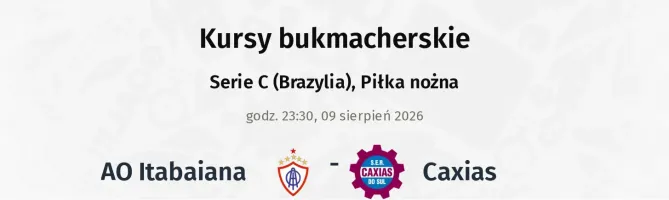 AO Itabaiana - Caxias kursy bukmacherskie