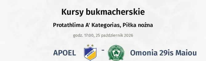 APOEL - Omonia 29is Maiou kursy bukmacherskie