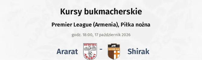 Ararat - Shirak kursy bukmacherskie