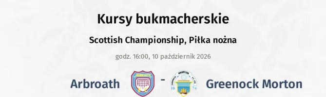 Arbroath - Greenock Morton kursy bukmacherskie