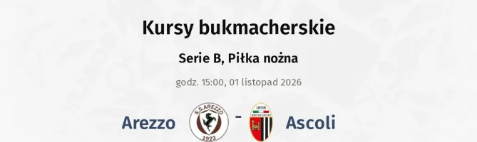 Arezzo - Ascoli kursy bukmacherskie