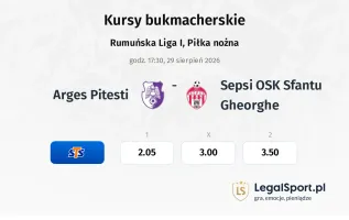 Arges Pitesti - Sepsi OSK Sfantu Gheorghe kursy bukmacherskie